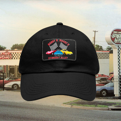 Dad Hat with Leather Patch (Rectangle)