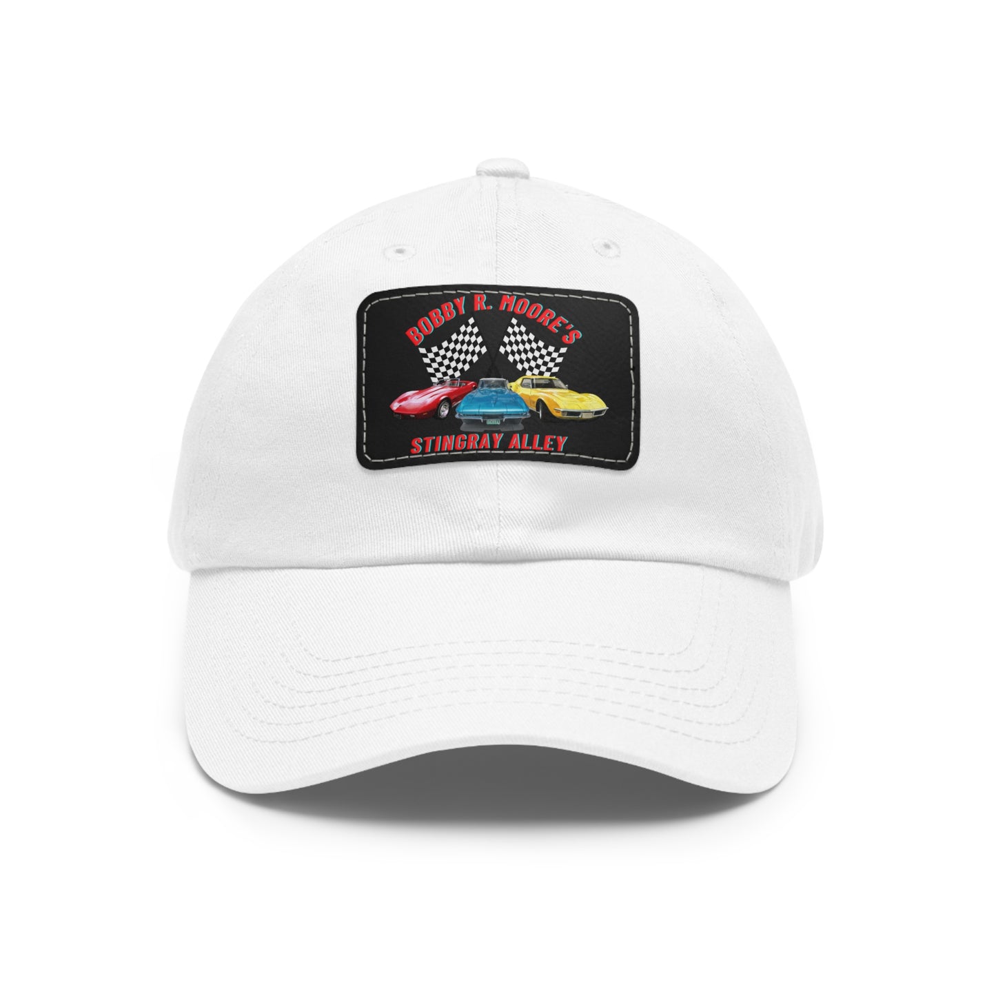 Dad Hat with Leather Patch (Rectangle)