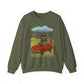 Golf Bear Crewneck Sweatshirt — 'Stingray Alley' Vintage Golfing Bear Design