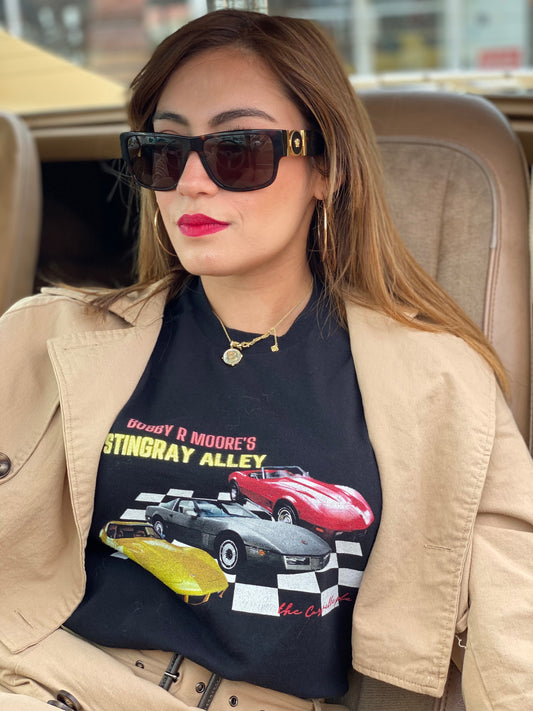 Three Corvette Heavy Cotton Tee