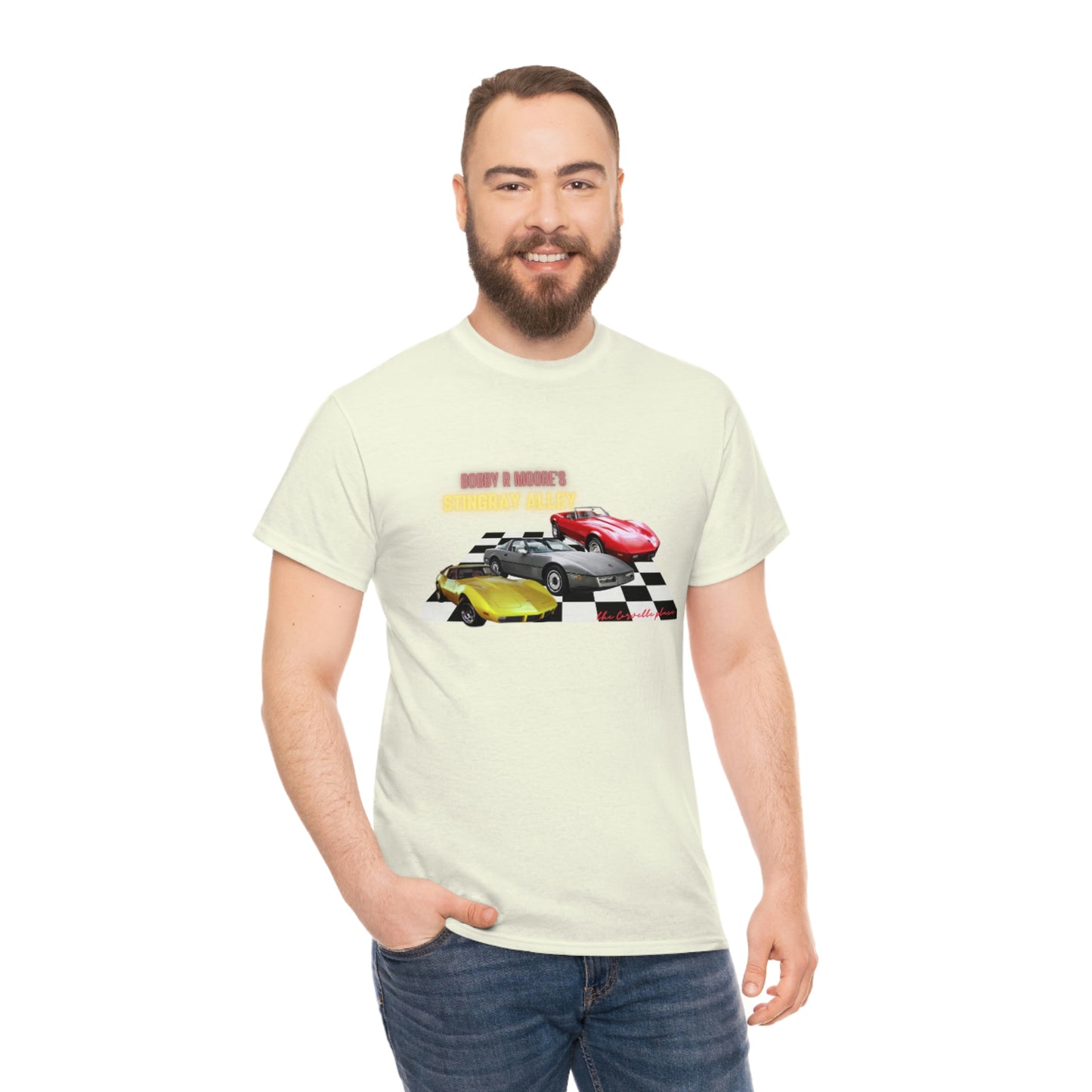 Three Corvette Heavy Cotton Tee